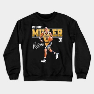 Reggie Miller Choke Sign Basketball Legend Signature Vintage Retro 80s 90s Bootleg Rap Style Crewneck Sweatshirt